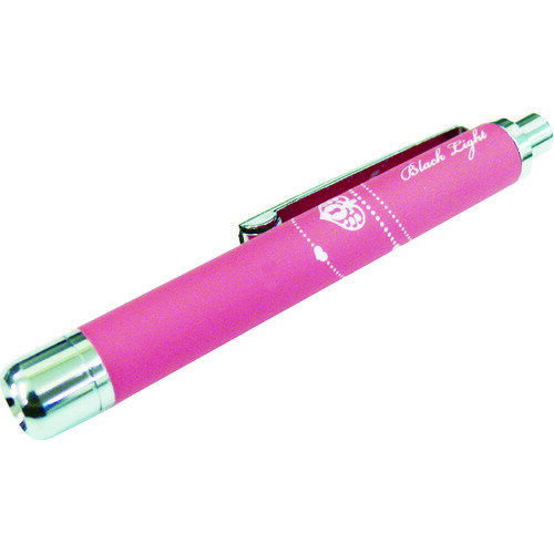 KONTEC LED搭載 1灯ラバー調ペン型ブラックライト ピンク PW-UV375H-07PI (1026012) 日亜化学工業社製UV-LED搭載【在庫有り】
