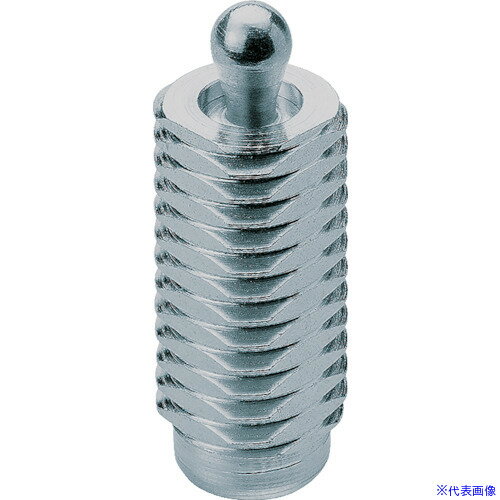 ■HALDER スティールばね付プレッシャー・ピン オネジ、SS、シール無 ねじ径M12 22150.0331(1059080)[送料別途お見積り][法人限定][掲外取寄]