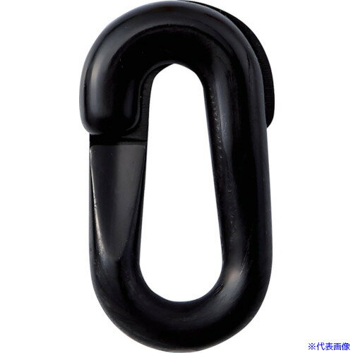■緑十字 プラスチックチェーン用ジョイント 黒 PJ-6BK 20×39.5(線径6Φ) 2個組 284147(1064575)
