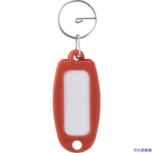 オレンジブック トラスコ中山　TRUSCO緑十字 キーホルダー名札(ハードケースタイプ) 赤 NF−R 60×27mm リング付 〔品番:301004〕[ 注番:1064730]特長●色のラインナップが豊富で、台紙にオリジナルの文字が記入で...