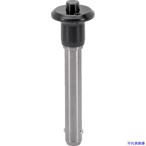 オレンジブック トラスコ中山　TRUSCOHALDER ボールロックピンセルフロッキングきのこグリップ付 ステン析出硬化ピン25×130 〔品番:22350.0308〕[ 注番:1065095]特長●部品や加工品をスピーディに固定、ロック、交換、位置調整するのに役立ちます。●頻繁に着脱を繰り返す個所に最適です。●耐食性があります。●コンパクトで扱い易いきのこ形グリップ（黒色）です。●保持ケーブル（EH22603.別売り）用の取付穴が付いています。●ボタンを押すことによりボールのロックが解除され、離すとロックします。● 用途●部品や加工品をスピーディに固定、ロック、交換、位置決めし、頻繁に着脱を繰り返す箇所に。● 仕様●せん断強度(kN)：631●ピン長さ(mm)：130●ピン径(mm)：25●取付穴H11(mm)：25●d4：50仕様2材質/仕上●ピン部: ステンレス鋼 1.4542（SUS630相当）、析出硬化処理●グリップ: アルミニウム、黒（RAL 9005相当）●押しボタン: ステンレス鋼、黒●バネ: ステンレス鋼セット内容/付属品注意●海外取り寄せ品の場合は発注後のキャンセル不可となります。在庫は状況により変わりますので、ご注文前にお問合せ下さい。原産国（名称）ドイツJANコード4030618281078本体質量736gオレンジブック トラスコ中山　TRUSCOHALDER ボールロックピンセルフロッキングきのこグリップ付 ステン析出硬化ピン25×130 〔品番:22350.0308〕[注番:1065095][本体質量：736g]《包装時基本サイズ：220×70×150》〔包装時質量：772g〕分類》メカトロ部品》機械部品》締結部品☆納期情報：メーカー取り寄品（弊社より発送）