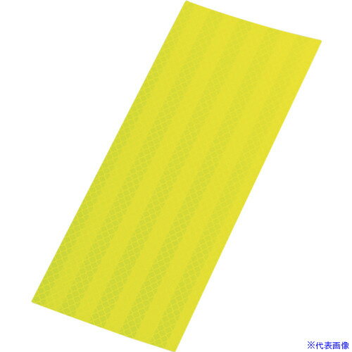 ■緑十字 3Mカプセルプリズム型高輝度反射シート 蛍光黄 SL90-KY 90×250mm 390009(1066314)