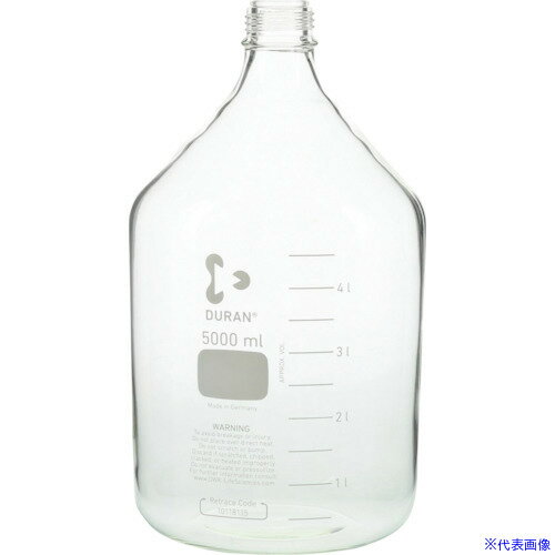 ■SIBATA 耐熱ねじ口びん びんのみ 5000mL 01720050005(1068578)[送料別途見積り][法人・事業所限定][掲外取寄]