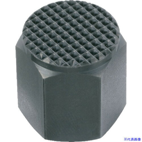 ■HALDER レストボタン メネジ付、セレーション面 台座高さ40 ピン径M24 22690.0563(1069857)[送料別途..