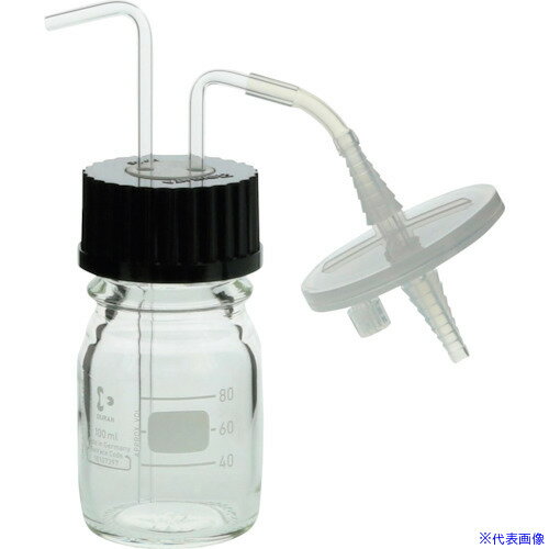 ■SIBATA ねじ口びん フィルターユニット付 100mL 016060100(1070117)[送料別途見積り][法人・事業所限定][掲外取寄]