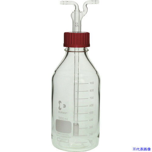 ■SIBATA ねじ口洗浄びん 円筒フィルター付 1000mL 0146801000(1071762)[送料別途見積り][法人・事業所限定][掲外取寄]