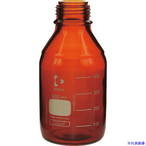 ■SIBATA 耐熱ねじ口びん 茶褐色 びんのみ 500mL 10入 0172105004A(1071792)[送料別...