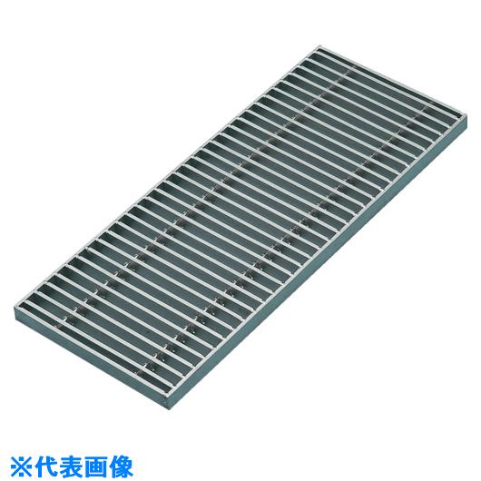 ■片岡 グレーチング ステンレス 溝幅200mm 適用荷重側溝T-14 KSG42020P15(1077884)[送料別途お見積り][法人限定][外直送]