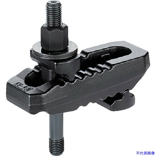 ■HALDER ストラップ 溝付 六角穴スタッドボルト付 ネジ部M20 23185.0323(1078863)[送料別途お見積り][法人限定][掲外取寄]