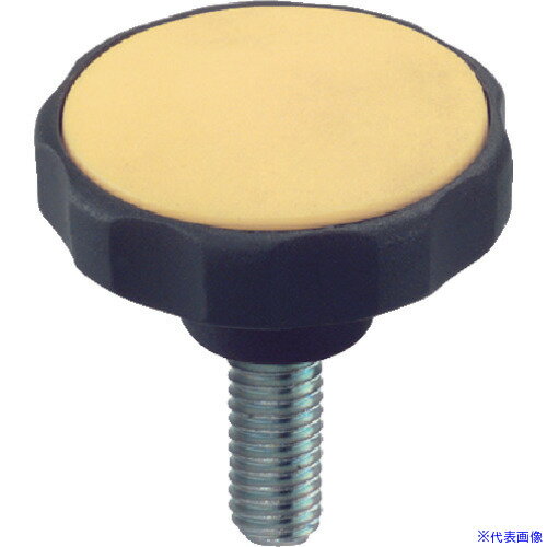 ■HALDER スターグリップ オネジ付 プラスチック 黄 24750.0463(1079512)[送料別途お見積り][法人限定][..