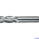 ■三菱K 4枚刃センタカット ハイススクエアエンドミルミディアム刃長(M)22mm 4MCD2200(1102486)