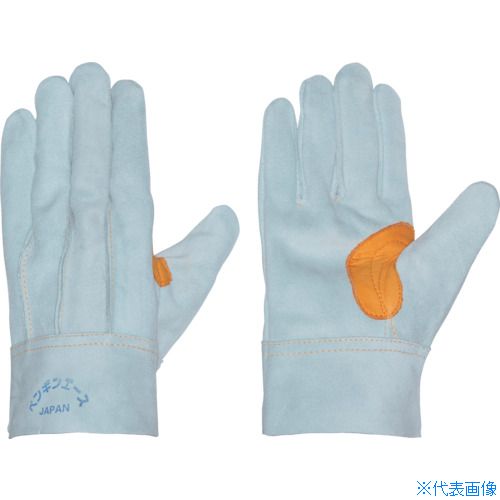 ■ペンギンエース 床革手袋 黄表革・アテツキ Lサイズ TH403L(1110062)