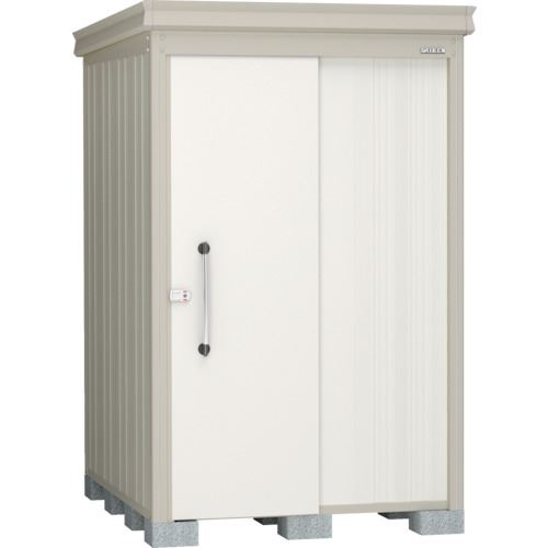 ■DAIKEN 物置ガーデンハウス DM-Z1317棚板付豪雪型 ナチュラルホワイト DMZ1317GNW(1110281)[送料別途見積り][法人・事業所限定][外直送]