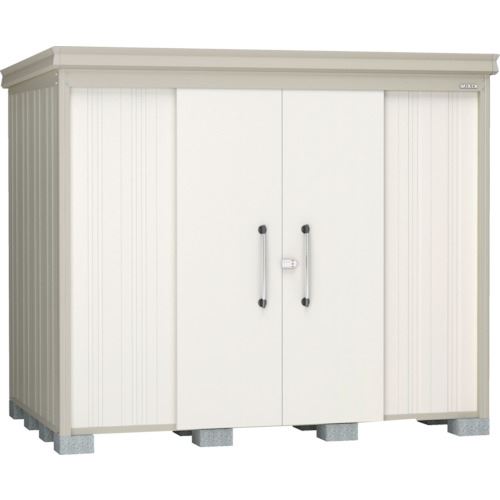 ■DAIKEN 物置ガーデンハウス DM-Z2517棚板付一般型 ナチュラルホワイト DMZ2517NW(1110724)[送料別途見積り][法人・事業所限定][外直送]