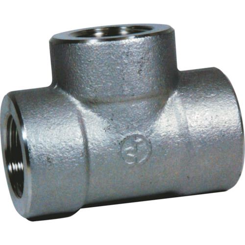 ■フジトク ティー TEE 40A ステンレス SUS316L ねじ込み TPT40ASU6L(1115370)[送料別途見積り][法人・事業所限定][掲外取寄]