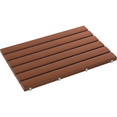 オレンジブック トラスコ中山　TRUSCOテラモト 抗菌安全スノコ(完成品)600×1200mm 茶 〔品番:MR0933434〕[ 注番:1141349]特長●抗菌剤入りで強度がある丈夫なスノコです。●（完成品出荷です）用途●ロッカールーム、シャワー室など。仕様●色：茶●サイズ長辺(mm)：1200●サイズ短辺(mm)：600●厚さ(mm)：48●幅(mm)：600仕様2材質/仕上●本体：硬質塩化ビニール、カバー：ポリエチレン（再生樹脂）セット内容/付属品注意原産国（名称）日本JANコード4904771112251本体質量6.19kgオレンジブック トラスコ中山　TRUSCOテラモト 抗菌安全スノコ(完成品)600×1200mm 茶 〔品番:MR0933434〕[注番:1141349][本体質量：6.19kg]《包装時基本サイズ：1210×610×55》〔包装時質量：6kg〕分類》清掃・衛生用品》床材用品》スノコ☆納期情報：仕入れ先通常在庫品 (欠品の場合有り)