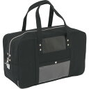 ■SANEI 帆布メール用ボストン(L)馬蹄錠金具付 黒 BTLU01(1143742)