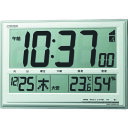 ■シチズン 電波 壁掛け・置き時計 温湿度計付き シルバー 279*407*24 8RZ199019(1145136)