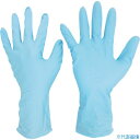 ■ミドリ安全 ニトリル使い捨て手袋 ロング 厚手 粉なし 青 L (50枚入) VERTE766HL(1146790)(4)