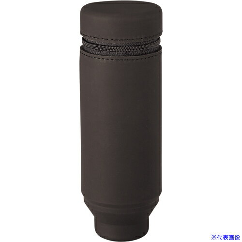 ■LIHIT スタンドペンケース 丸形タイプ ブラック A769224(1150122)