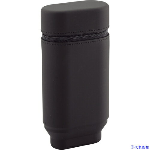 ■LIHIT スタンドペンケース オーバルタイプLサイズ ブラック A769524(1150144)