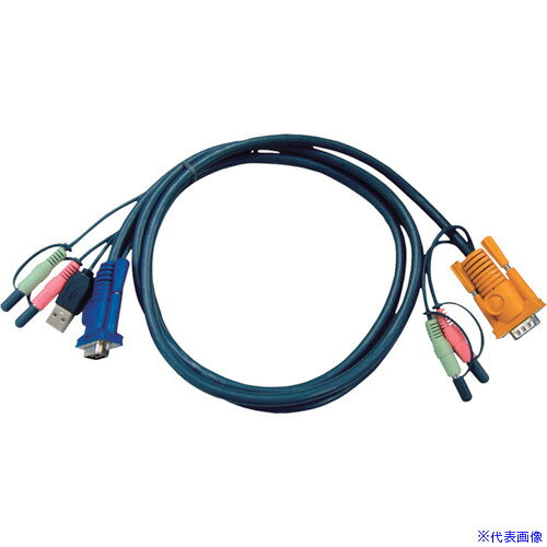 ■ATEN USB KVMケーブル オーディオ対応 SPHD KVM用 1.8m 2L5302U(1152056)