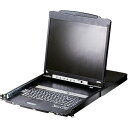 ■ATEN KVMドロワー 16ポート/19インチLCD一体型/マルチインターフェース/ショートレール CL5816NJJS(1152139)[法人・事業所限定...
