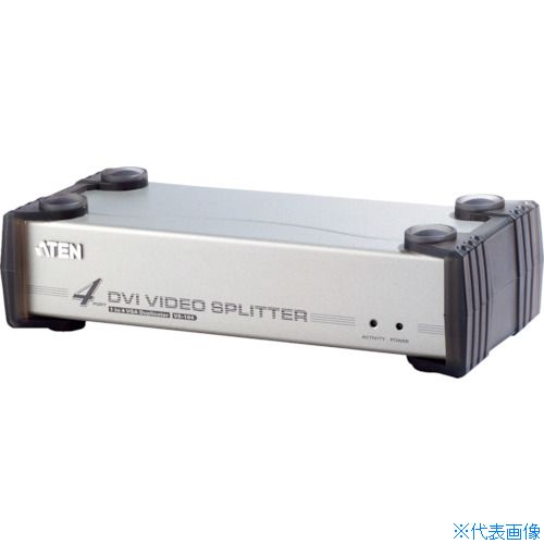 ■ATEN ビデオ分配器 DVI /1入力 / 4出力 / オーディオ / シングルリンク対応 VS164(1152288)