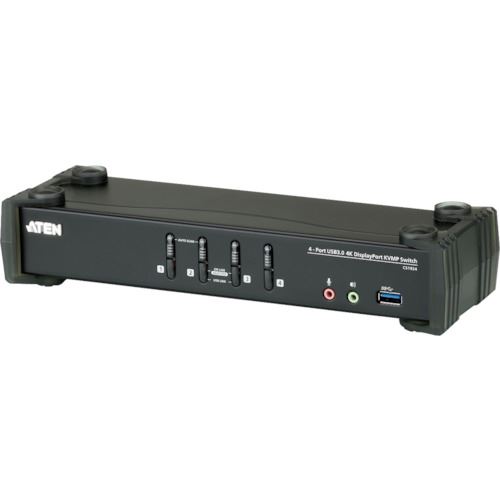 ■ATEN KVMP［［TM上］］スイッチ 4ポート/USB/DisplayPort/ DCI 4K対応/USB 3.0ハブ搭載 CS1924(1152963)[法人・事業所限定][外直送元]