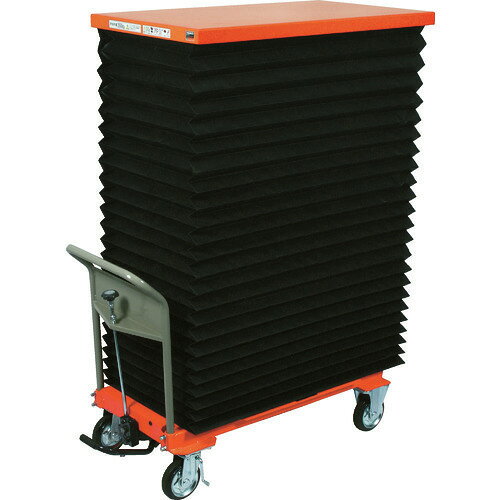 ■TRUSCO ハンドリフター 750kg 600X1050 蛇腹付 早送り無し HLFAS750J(1158103)[法...