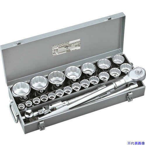 ■TONE ソケットレンチセット 差込角19.0mm 26点セット 230M(1162373)