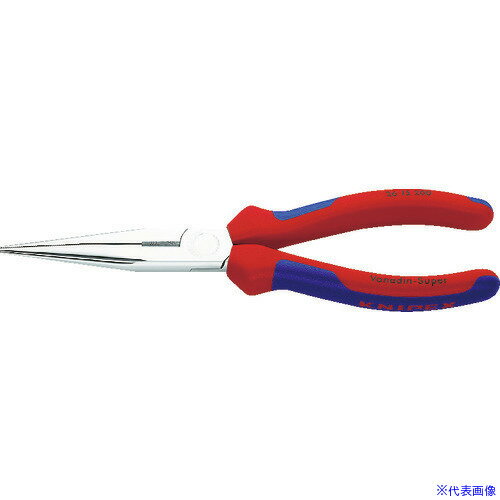 ■KNIPEX ロングラジオペンチ コンフォートハンドル クロムメッキ 2615200(1163349)