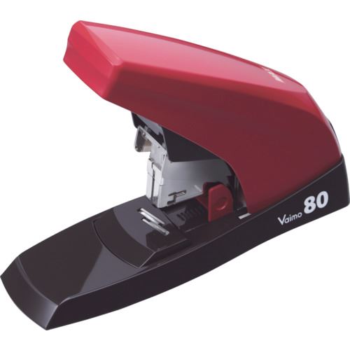 ■MAX 卓上ホッチキス バイモ80 HD-11UFL/R レッド 80枚とじ HD11UFLR(1194878)