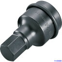 ■TONE インパクト用ヘキサゴンソケット 対辺寸法27mm 差込角25.4mm 8AH27(1198025)