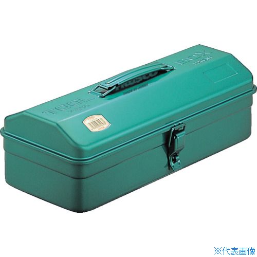 ■TRUSCO 山型ツールボックス(山型工具箱) 373X164X124 グリーン Y350GN(1200976)