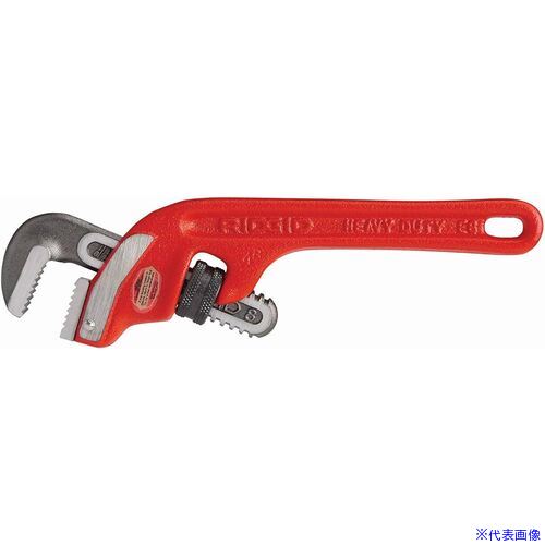 オレンジブック トラスコ中山　TRUSCORIDGID エンドパイプレンチ 200mm 〔品番:31055〕[ 注番:1210823]特長●オフセット型フックジョー（上刃）により、ストレートパイプレンチが入らないような、パイプが壁に近い狭い場所または平行して並んでいる場合に作業しやすいレンチです。用途●配管継手などの締め付け、取り外しに。仕様●くわえられる管呼び寸法：?25A●くわえられる管外径(mm)：?34●全長(mm)：200●モデル：E-8仕様2材質/仕上セット内容/付属品注意原産国（名称）アメリカJANコード本体質量0.3kgオレンジブック トラスコ中山　TRUSCORIDGID エンドパイプレンチ 200mm 〔品番:31055〕[注番:1210823][本体質量：0.3kg]《包装時基本サイズ：180×55×30》〔包装時質量：380g〕分類》手作業工具》水道・空調配管用工具》パイプレンチ☆納期情報：仕入れ先通常在庫品 (欠品の場合有り)