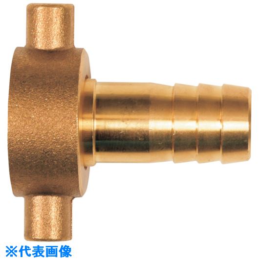 ■スーパー工業 ホースジョイント(ツバ付ナット付) A：3/4 B：φ15 049990851(1216318)[送料別途お見積り..