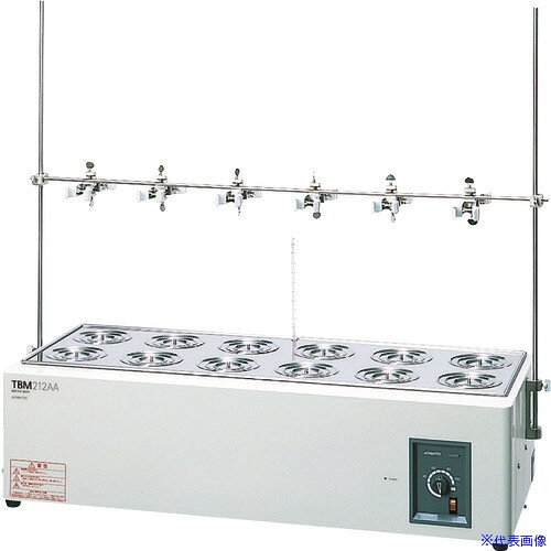 オレンジブック トラスコ中山　TRUSCOSIBATA ウォーターバス TBM206AA 〔品番:046000206〕[ 注番:1237180]特長●同時に複数の試料を扱えるマルチポジションタイプです。仕様●構成：温度調節器 液体膨張式　ヒーター SUS316L パイプヒーター　ヒーター容量 1.4kW　内槽 SUS304　安全装置 空焚防止装置、過電流・漏電ブレーカー●規格：内寸法［有効寸法］ 500(W)×300(D)×100(H)［68(H)］mm　外形寸法 630(W)×420(D)×210(H)mm　内容量 約14L　ふた穴数 2列6個　ふたケイ 大 直径115mm 中 直径85mm 小 直径55mm　電源(50Hz/60Hz) AC100V 14A　質量 約14.5kg仕様2●性能1：使用温度範囲 室温+5℃〜沸騰温度　温度調節精度 ±3℃ at 70℃　温度分布精度 ±5℃ at 70℃　温度上昇時間 約45分 室温→沸騰温度　許容周囲温度 5℃〜35℃材質/仕上セット内容/付属品●ステンレスふた1枚●輪状ふた1組●棚板1枚●支柱2本●ムッフ1組●横棒1本●クランプ1組●温度計（0℃〜100℃）1本●接地アダプター1個注意●※1 性能は、室温20℃、ナシ試料で輪状ふたを載せた場合です。●※2 電源プラグは付属しておりません。●※3 TBM212AAには接地アダプターだけ付●安全にお使いいただくため、水槽上部20mmは液を入れないでください。原産国（名称）日本JANコード4589988624348本体質量14.5kgオレンジブック トラスコ中山　TRUSCOSIBATA ウォーターバス TBM206AA 〔品番:046000206〕[注番:1237180][本体質量：14.5kg]《包装時基本サイズ：650×500×270》〔包装時質量：16kg〕分類》研究用品》研究機器》恒温器☆納期情報：メーカー取り寄品（弊社より発送）