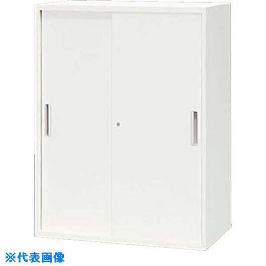 Book Storage - ■NAIKI 収納庫 CW型 スチール引違い書庫(2枚扉) W800×D450×H1050 CW0811HWW(1241616)[送料別途お見積り][法人限定][外直送]