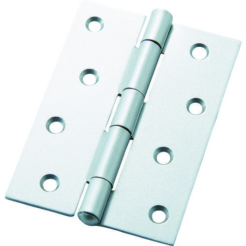 ■フジテック カラー丁番 袋入り(2枚)・厚口102mmシルバー B11038(1248617)