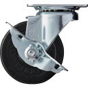■ハンマー 旋回式ゴム車輪 75mm ストッパー付 413SR75(1251708)