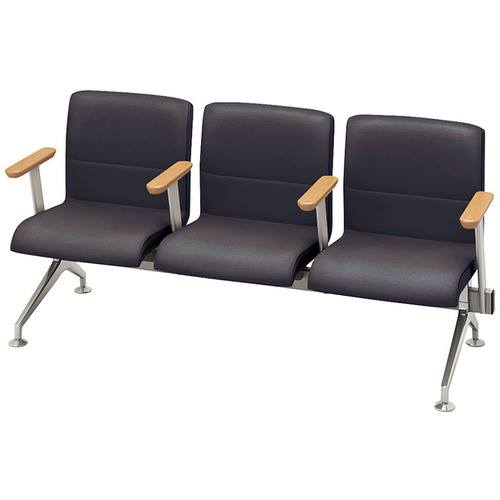 ■NAIKI ロビーチェアー(全肘付) RC1403SCDGL(1254372)[送料別途お見積り][法人限定][外直送]