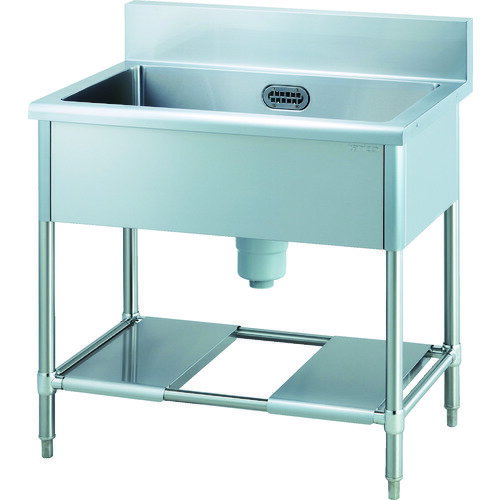 ■tanico 一槽シンク(ホース1本付) 900×600×850H TA1S90(1256315)[法人限定][直送元]