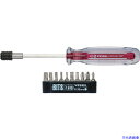 ■VESSEL ヘックスドライバーセット(ビット10本付) TD-6310HX TD6310HX(1256440)