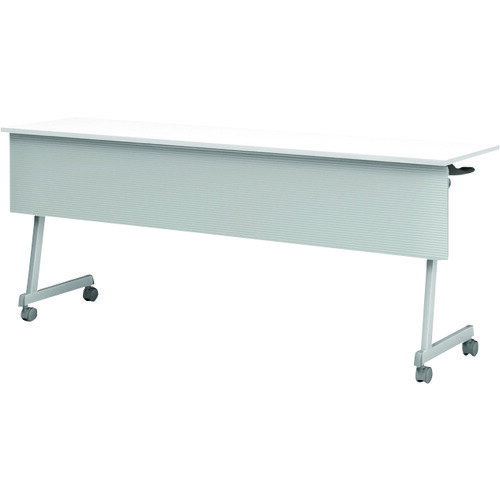 ■IRIS スタンダードスタックタイプ Z脚幕板付 1800×450 天板カラー：ホワイト CFT89Z1845MWT(1256527)[送料別途お見積り][法人限定][直送]