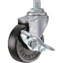 ■ハンマー ねじ込み旋回式ゴム車輪 65mm UNF1/2 ストッパー付 415A10R65(1256530)