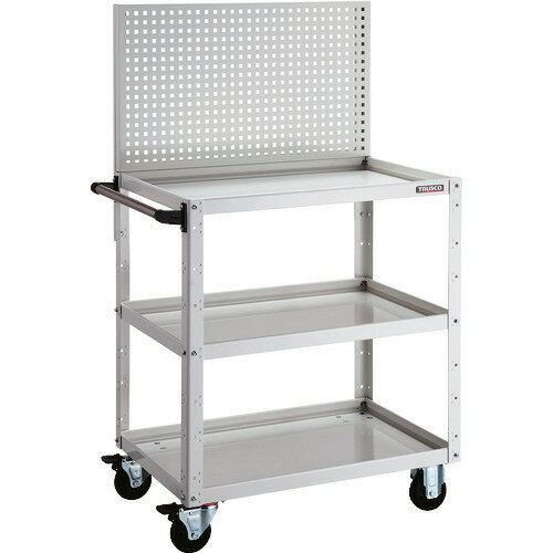 ■TRUSCO ツールワゴン イーグルワゴン 上部パンチングパネル 600×400×1330 ホワイト EGWP973W(1256640)