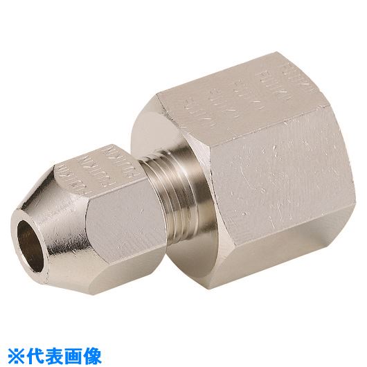 ■Fujikin 黄銅製リングジョイント継手_2.94MPa_RG RG10DR(1264405)[送料別途お見積り][法人限定][外直送]