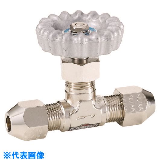 ■Fujikin 黄銅製ミニチュアバルブRV-10MM RV10R(1264439)[送料別途お見積り][法人限定][掲外取寄]