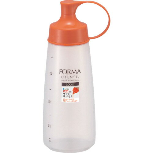 ■ASVEL フォルマ 調味料ボトル 広口(大) オレンジ 214431(1280501)×120[送料別途お見積り][法人限定][..